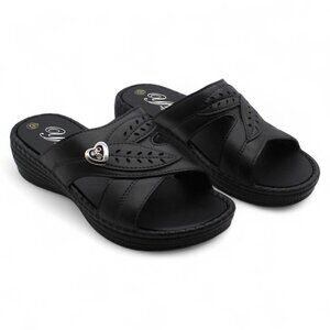 Tecs Women's Low Heel Slip-on Sandals Black, - Women's Outdoor at Academy Sports